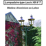 Luminaire extérieur lampadaire type Louis XIII n°7